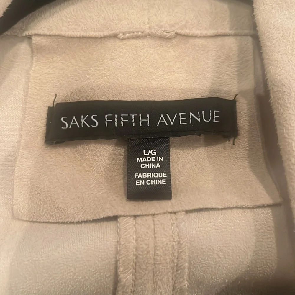 Faux Suede Tan jacket Size L